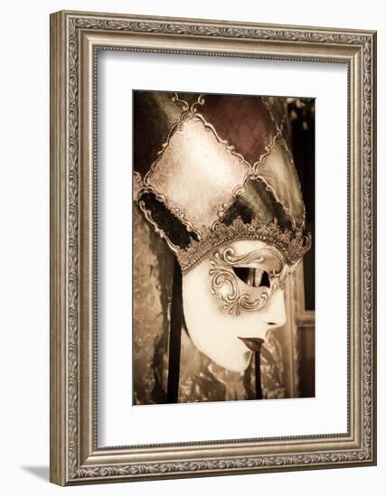 Carnival mask, Venice, Veneto, Italy-Russ Bishop-Framed Photographic Print