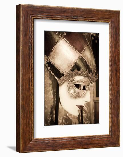 Carnival mask, Venice, Veneto, Italy-Russ Bishop-Framed Photographic Print