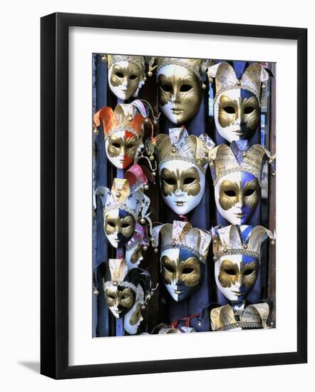 Carnival Masks, Venice, Veneto, Italy-Guy Thouvenin-Framed Photographic Print