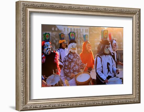 Carnival of Basel (Basler Fasnacht), Basel, Canton of Basel City, Switzerland, Europe-Hans-Peter Merten-Framed Photographic Print