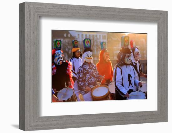 Carnival of Basel (Basler Fasnacht), Basel, Canton of Basel City, Switzerland, Europe-Hans-Peter Merten-Framed Photographic Print