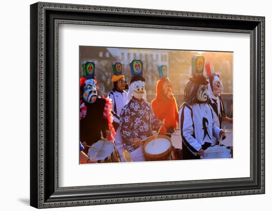 Carnival of Basel (Basler Fasnacht), Basel, Canton of Basel City, Switzerland, Europe-Hans-Peter Merten-Framed Photographic Print