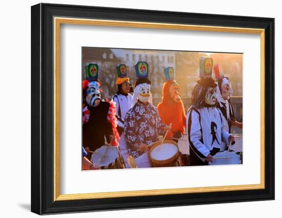 Carnival of Basel (Basler Fasnacht), Basel, Canton of Basel City, Switzerland, Europe-Hans-Peter Merten-Framed Photographic Print