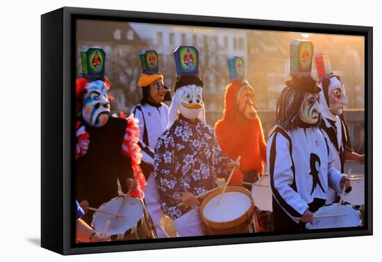 Carnival of Basel (Basler Fasnacht), Basel, Canton of Basel City, Switzerland, Europe-Hans-Peter Merten-Framed Premier Image Canvas