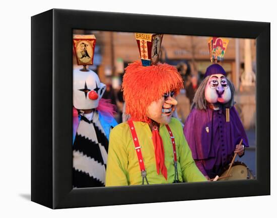 Carnival of Basel (Basler Fasnacht), Basel, Canton of Basel City, Switzerland, Europe-Hans-Peter Merten-Framed Premier Image Canvas