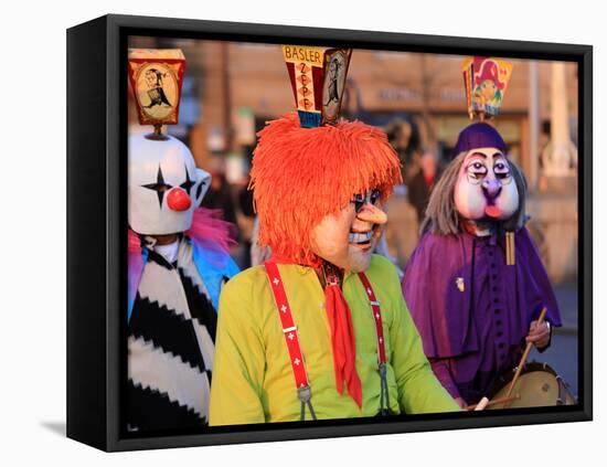 Carnival of Basel (Basler Fasnacht), Basel, Canton of Basel City, Switzerland, Europe-Hans-Peter Merten-Framed Premier Image Canvas