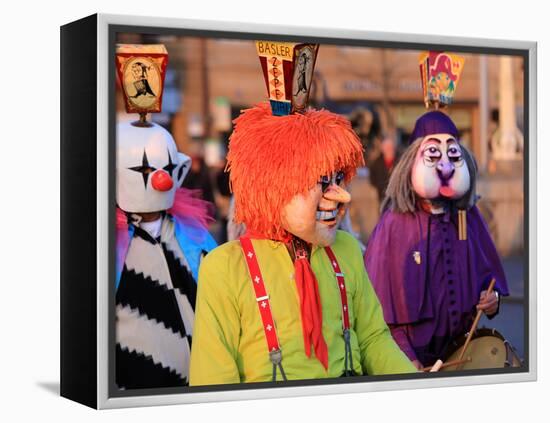 Carnival of Basel (Basler Fasnacht), Basel, Canton of Basel City, Switzerland, Europe-Hans-Peter Merten-Framed Premier Image Canvas