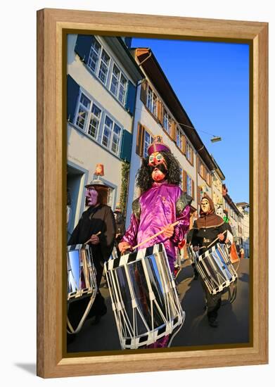 Carnival of Basel (Basler Fasnacht), Basel, Canton of Basel City, Switzerland, Europe-Hans-Peter Merten-Framed Premier Image Canvas