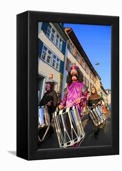 Carnival of Basel (Basler Fasnacht), Basel, Canton of Basel City, Switzerland, Europe-Hans-Peter Merten-Framed Premier Image Canvas