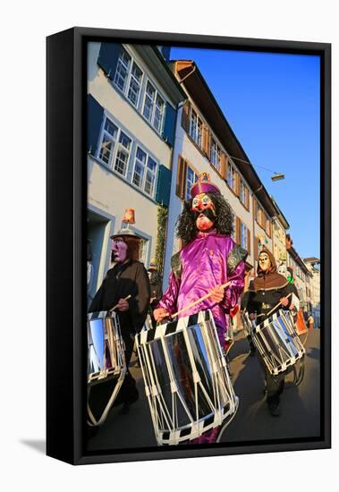 Carnival of Basel (Basler Fasnacht), Basel, Canton of Basel City, Switzerland, Europe-Hans-Peter Merten-Framed Premier Image Canvas