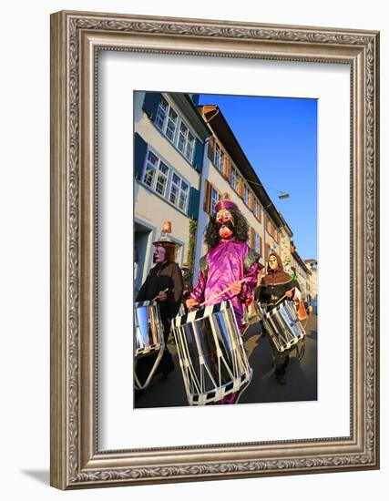Carnival of Basel (Basler Fasnacht), Basel, Canton of Basel City, Switzerland, Europe-Hans-Peter Merten-Framed Photographic Print