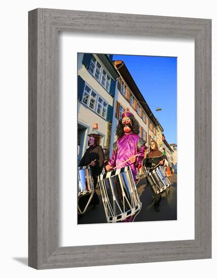 Carnival of Basel (Basler Fasnacht), Basel, Canton of Basel City, Switzerland, Europe-Hans-Peter Merten-Framed Photographic Print