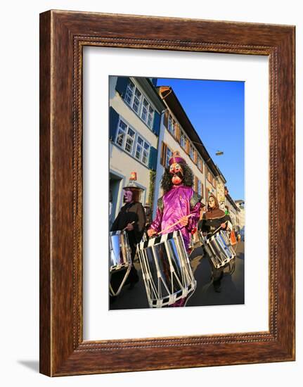 Carnival of Basel (Basler Fasnacht), Basel, Canton of Basel City, Switzerland, Europe-Hans-Peter Merten-Framed Photographic Print