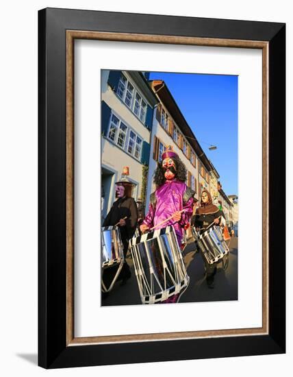 Carnival of Basel (Basler Fasnacht), Basel, Canton of Basel City, Switzerland, Europe-Hans-Peter Merten-Framed Photographic Print