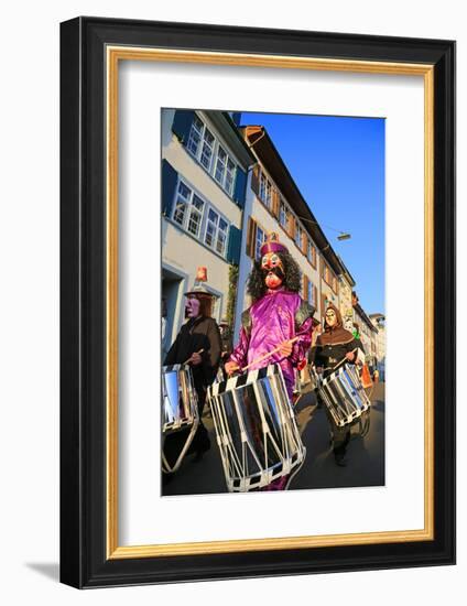 Carnival of Basel (Basler Fasnacht), Basel, Canton of Basel City, Switzerland, Europe-Hans-Peter Merten-Framed Photographic Print