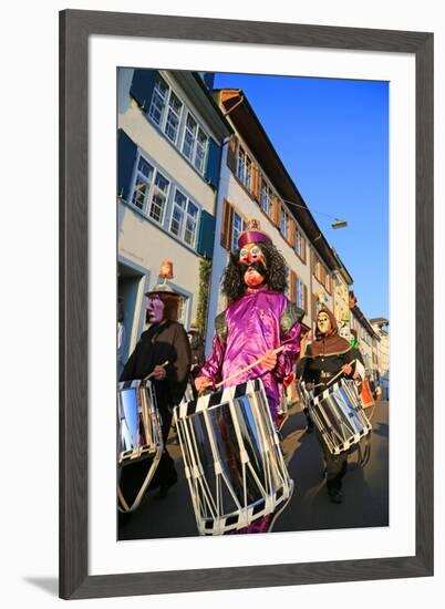 Carnival of Basel (Basler Fasnacht), Basel, Canton of Basel City, Switzerland, Europe-Hans-Peter Merten-Framed Photographic Print