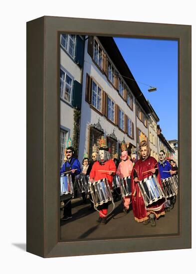 Carnival of Basel (Basler Fasnacht), Basel, Canton of Basel City, Switzerland, Europe-Hans-Peter Merten-Framed Premier Image Canvas