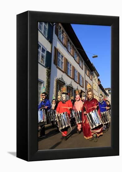 Carnival of Basel (Basler Fasnacht), Basel, Canton of Basel City, Switzerland, Europe-Hans-Peter Merten-Framed Premier Image Canvas