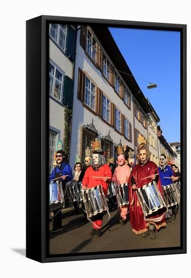 Carnival of Basel (Basler Fasnacht), Basel, Canton of Basel City, Switzerland, Europe-Hans-Peter Merten-Framed Premier Image Canvas