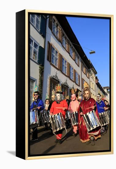 Carnival of Basel (Basler Fasnacht), Basel, Canton of Basel City, Switzerland, Europe-Hans-Peter Merten-Framed Premier Image Canvas