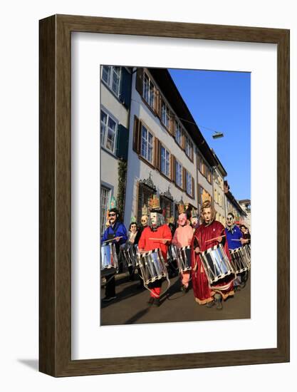 Carnival of Basel (Basler Fasnacht), Basel, Canton of Basel City, Switzerland, Europe-Hans-Peter Merten-Framed Photographic Print