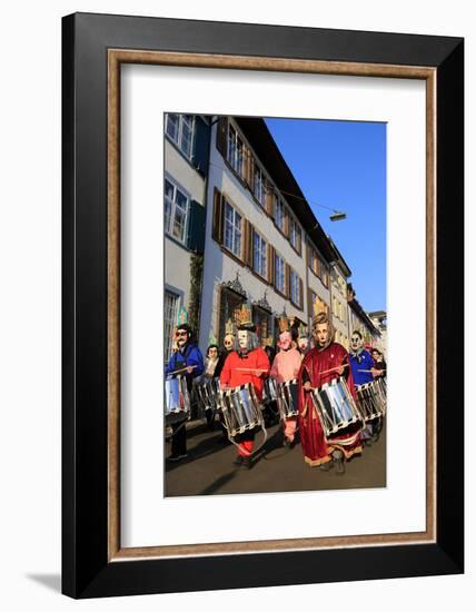 Carnival of Basel (Basler Fasnacht), Basel, Canton of Basel City, Switzerland, Europe-Hans-Peter Merten-Framed Photographic Print