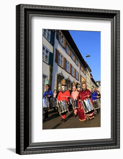 Carnival of Basel (Basler Fasnacht), Basel, Canton of Basel City, Switzerland, Europe-Hans-Peter Merten-Framed Photographic Print