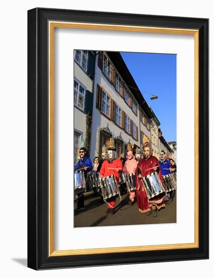 Carnival of Basel (Basler Fasnacht), Basel, Canton of Basel City, Switzerland, Europe-Hans-Peter Merten-Framed Photographic Print