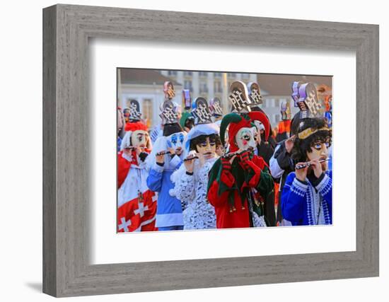 Carnival of Basel (Basler Fasnacht), Basel, Canton of Basel City, Switzerland, Europe-Hans-Peter Merten-Framed Photographic Print