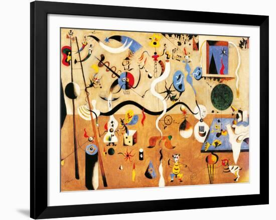 Carnival of Harlequin-Joan Miro-Framed Art Print