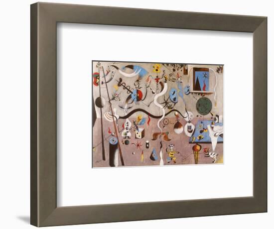 Carnival of Harlequin-Joan Miro-Framed Art Print