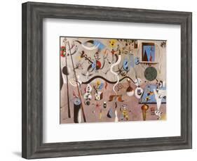 Carnival of Harlequin-Joan Miro-Framed Art Print