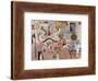 Carnival of Harlequin-Joan Miro-Framed Art Print
