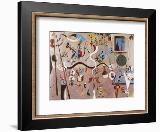 Carnival of Harlequin-Joan Miro-Framed Art Print