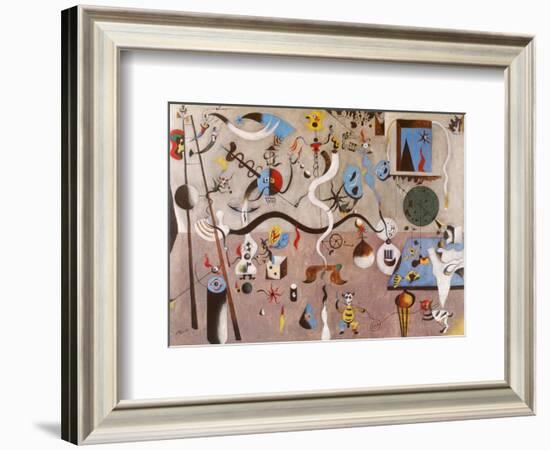 Carnival of Harlequin-Joan Miro-Framed Art Print