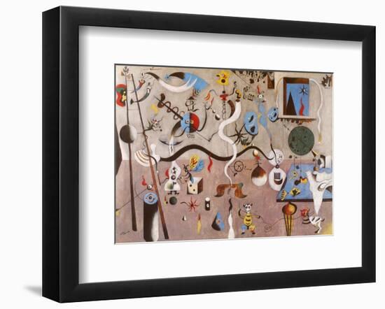 Carnival of Harlequin-Joan Miro-Framed Art Print