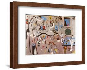 Carnival of Harlequin-Joan Miro-Framed Art Print