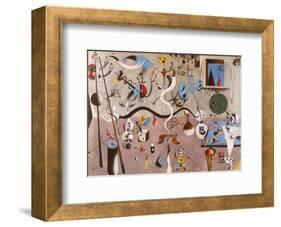 Carnival of Harlequin-Joan Miro-Framed Art Print