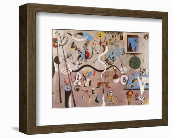 Carnival of Harlequin-Joan Miro-Framed Art Print