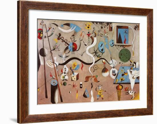 Carnival of Harlequin-Joan Miro-Framed Art Print