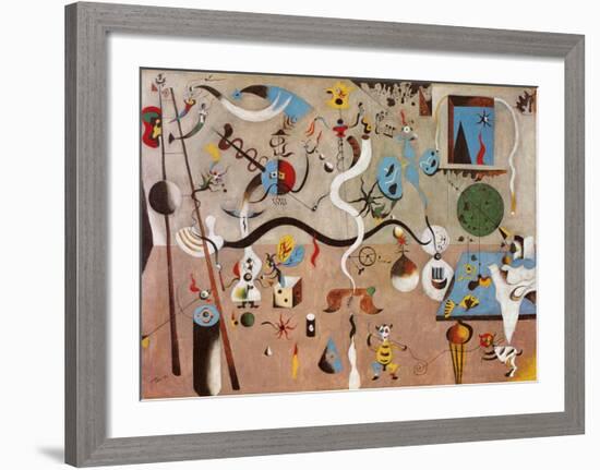 Carnival of Harlequin-Joan Miro-Framed Art Print