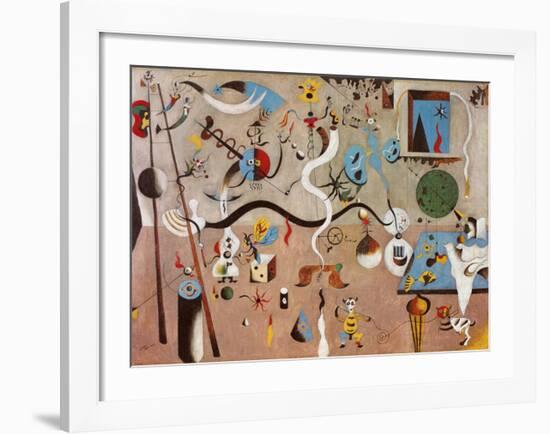 Carnival of Harlequin-Joan Miro-Framed Art Print