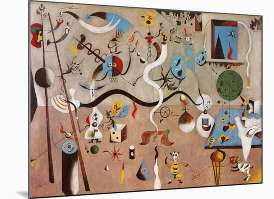 Carnival of Harlequin-Joan Miro-Mounted Art Print