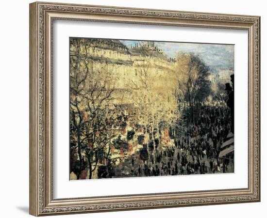 Carnival on the Boulevard Des Capucines-Claude Monet-Framed Art Print