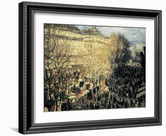 Carnival on the Boulevard Des Capucines-Claude Monet-Framed Art Print