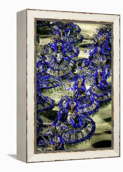 Carnival Parade at the Sambodrome, Rio de Janeiro, Brazil, South America-Yadid Levy-Framed Premier Image Canvas