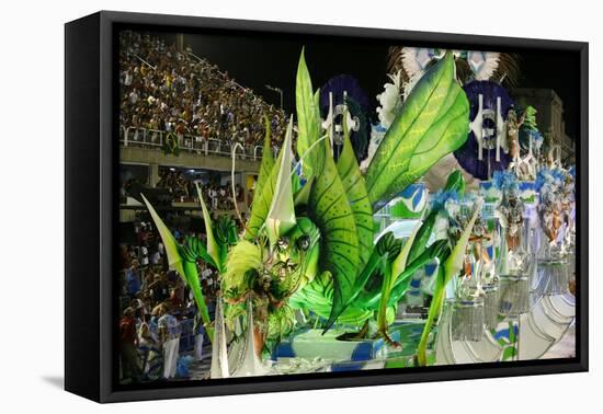 Carnival Parade at the Sambodrome, Rio de Janeiro, Brazil, South America-Yadid Levy-Framed Premier Image Canvas