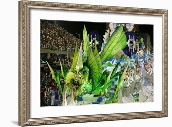 Carnival Parade at the Sambodrome, Rio de Janeiro, Brazil, South America-Yadid Levy-Framed Photographic Print