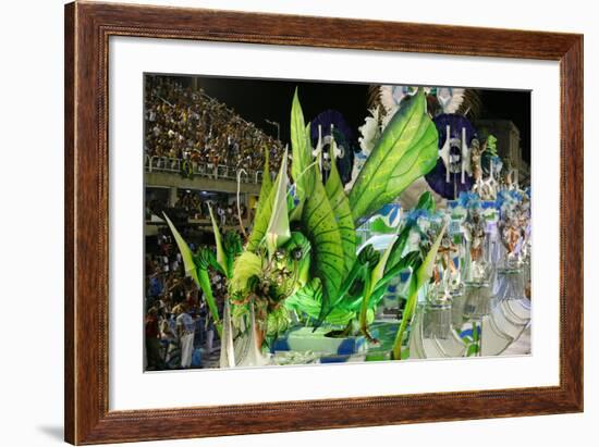 Carnival Parade at the Sambodrome, Rio de Janeiro, Brazil, South America-Yadid Levy-Framed Photographic Print