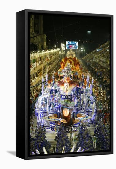 Carnival Parade at the Sambodrome, Rio de Janeiro, Brazil, South America-Yadid Levy-Framed Premier Image Canvas